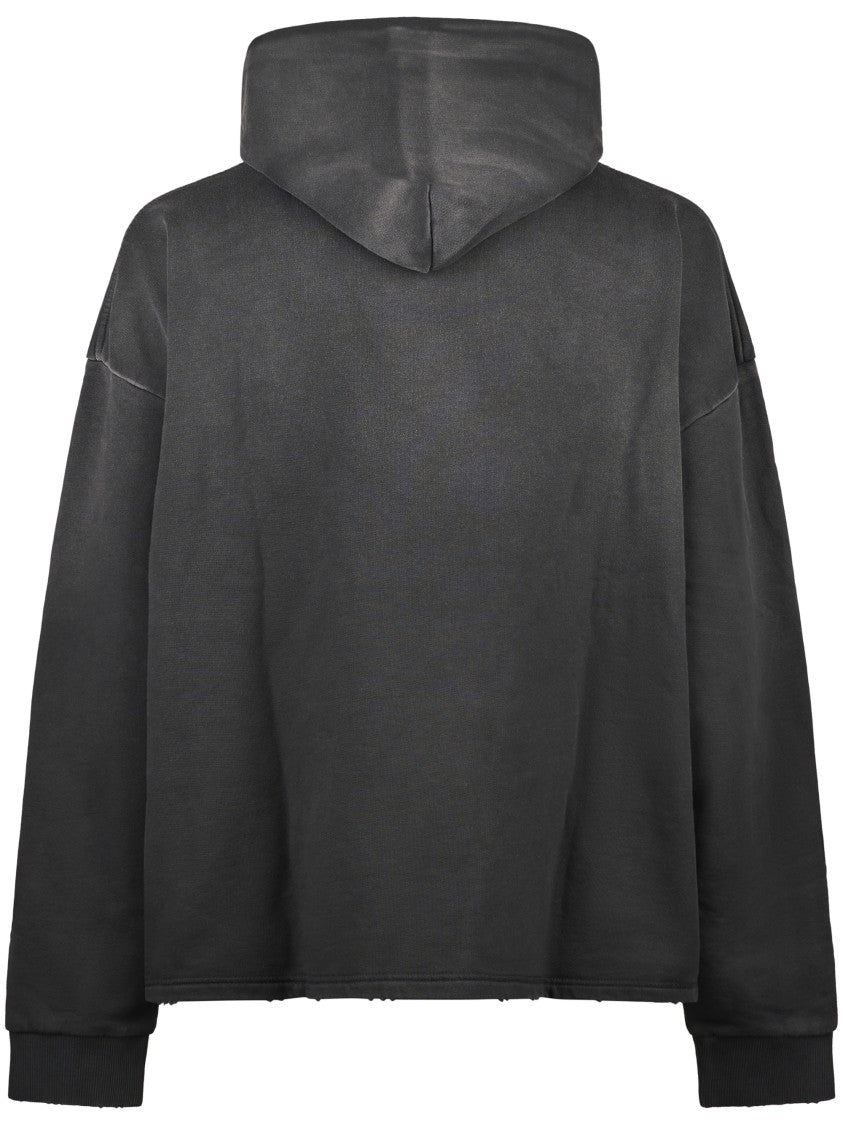 Represent Embellished Black Hoodie With Relaxed Fit
