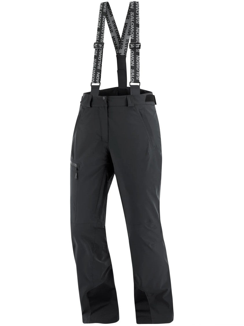 Salomon Black Brilliant Pant Straight-Leg Ski Pants