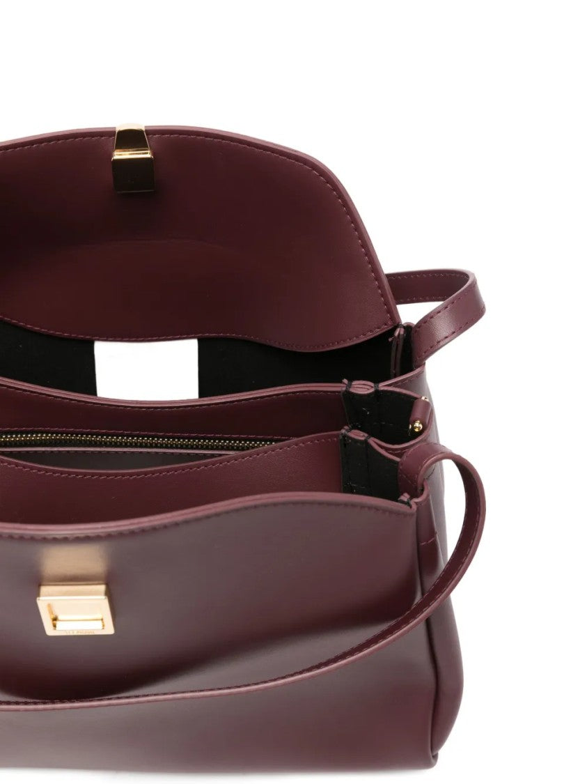 Themoirè Structured Minimalist Handbag With Smooth Finish
