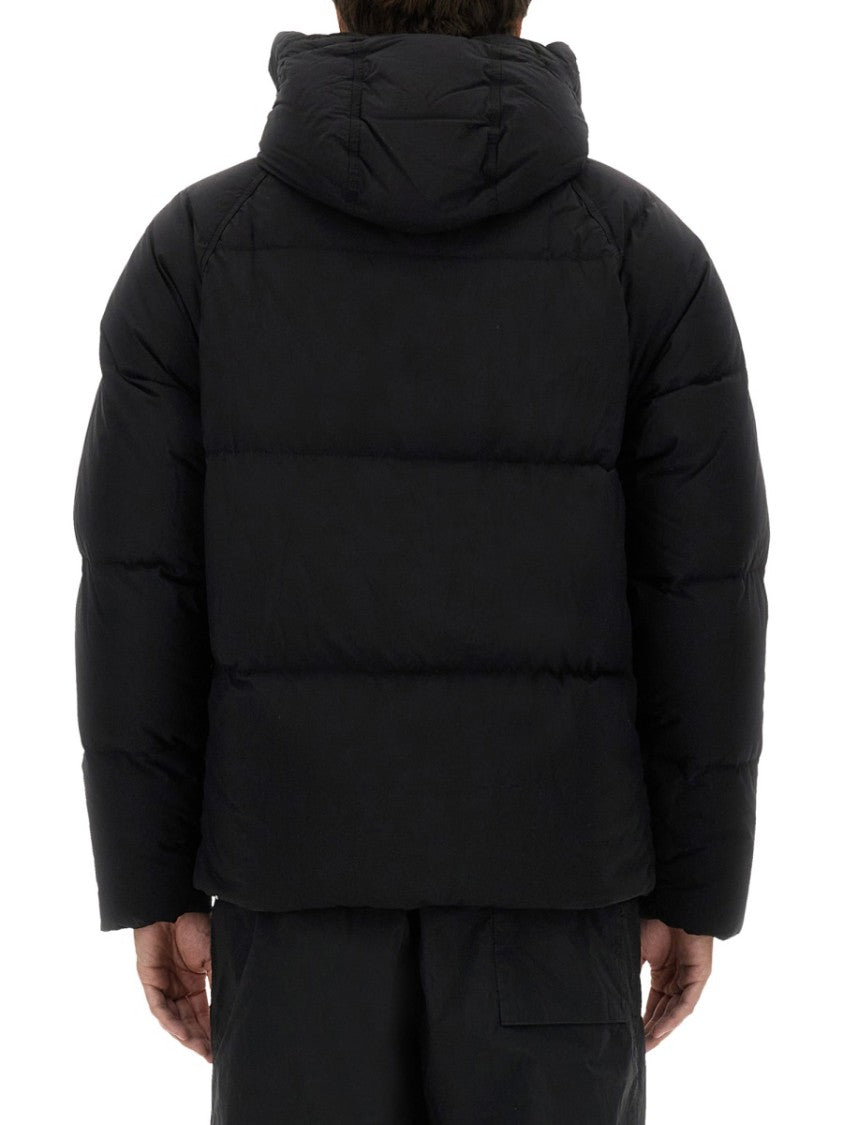 Ten C Puffer Down Jacket With High Collar And Hood