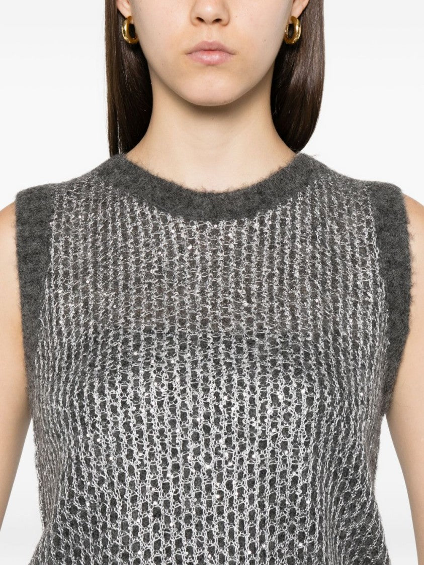 Herno Textured Knit Sweater In Alpaca Blend