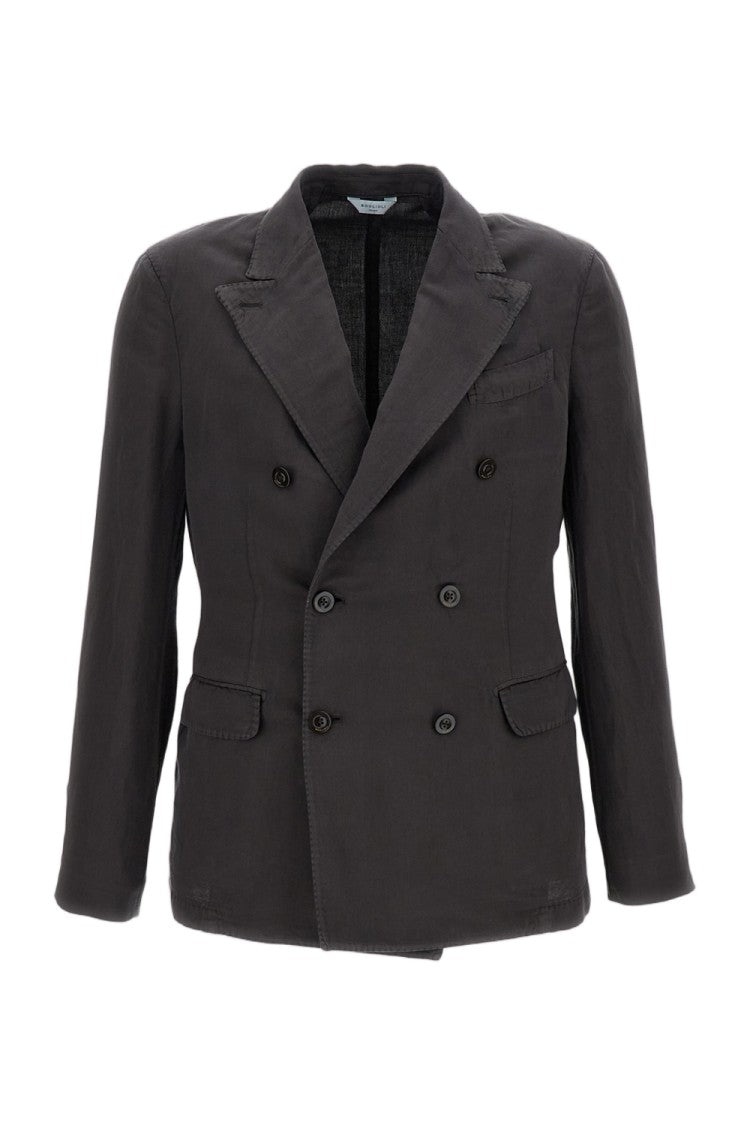 Boglioli Brown 'Dover Double-Breasted' Cotton Jacket