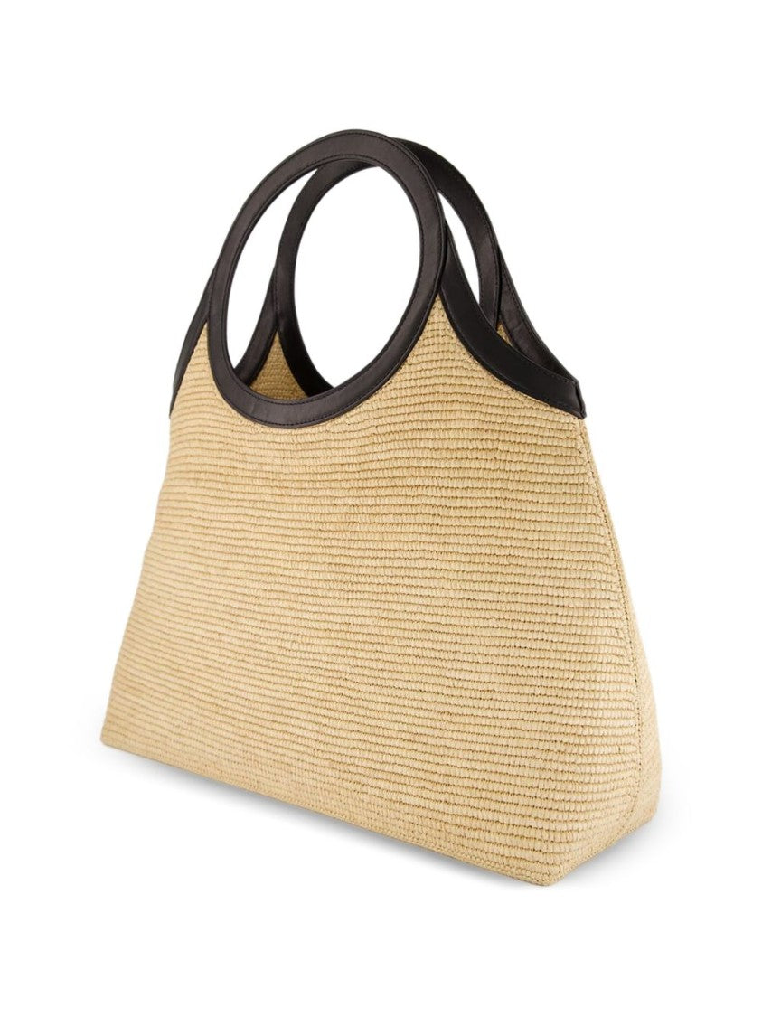 Courrèges Trapezoidal Handbag With Circular Cut-Out Handles