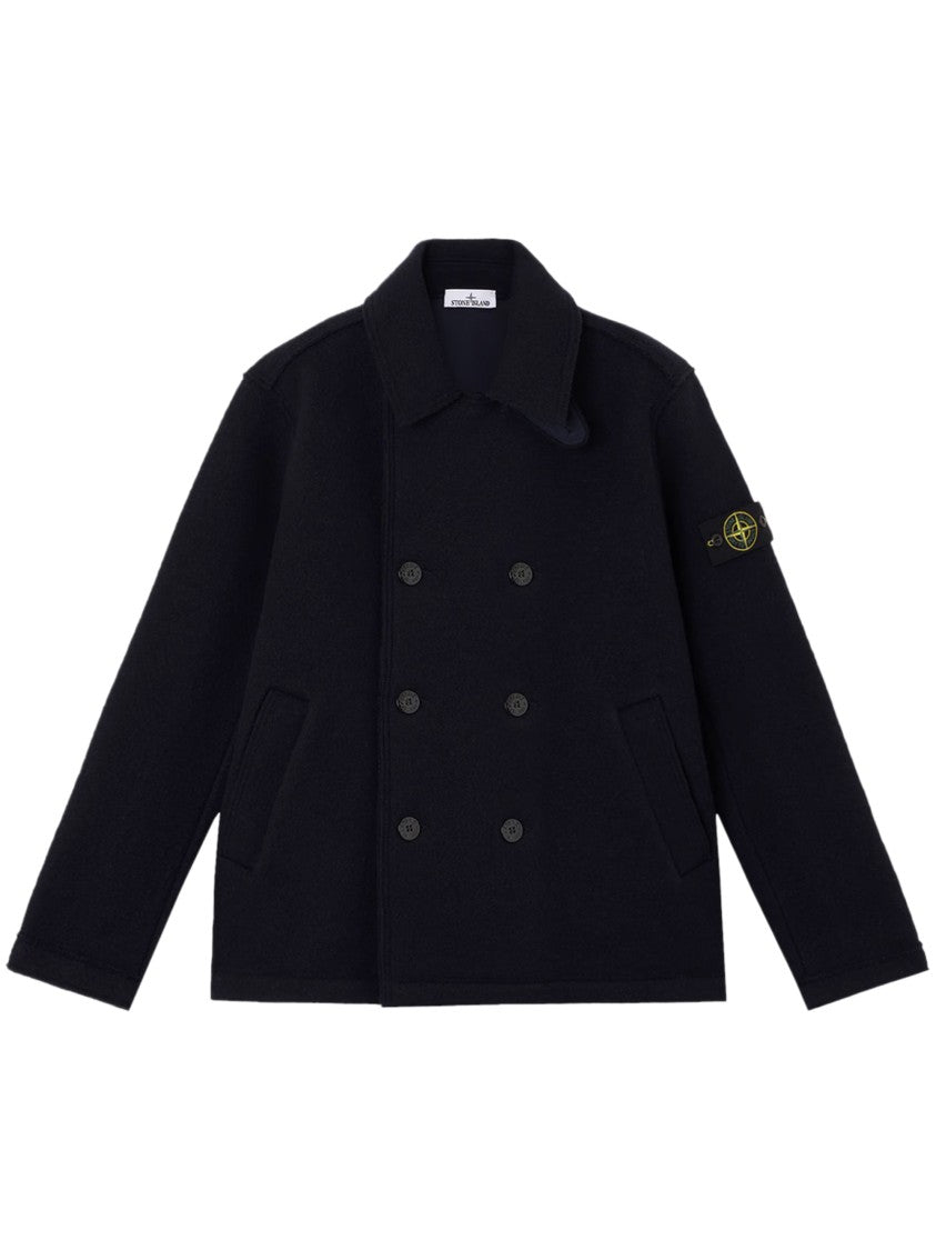 Stone Island Double-Breasted Wool Jacket