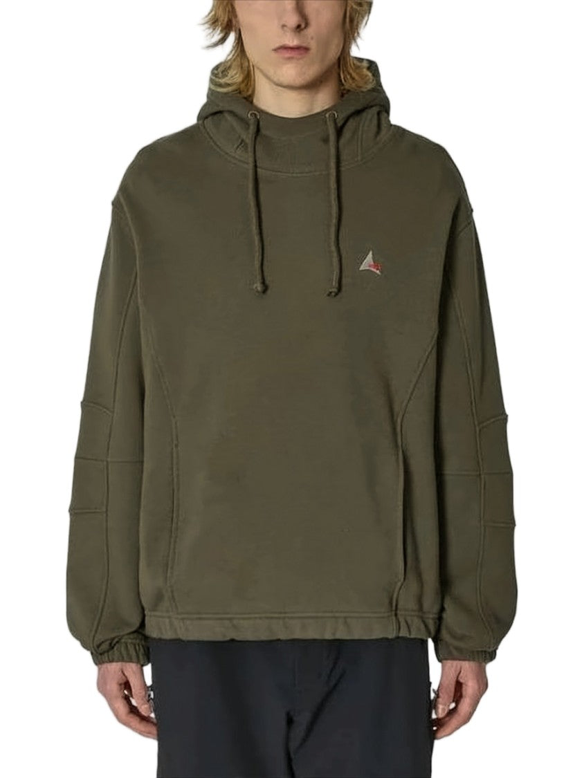 Roa Relaxed Fit Pullover Hoodie With Drawstring Hood And Minimalist Design