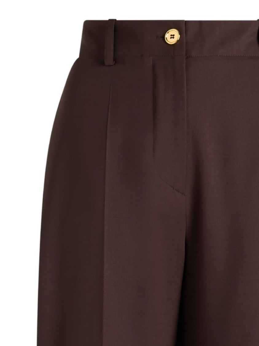 Patou Iconic Long Trousers In Sustainable Technical Wool