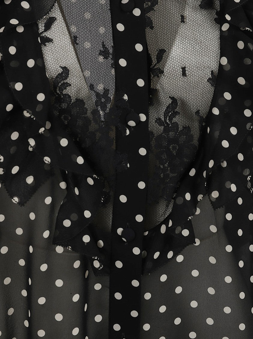 Valentino Garavani Polka Dot Silk Shirt