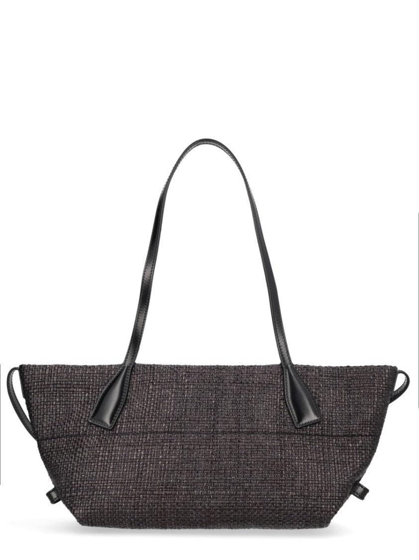 Balmain Small Track Embroidered Logo Tote Bag