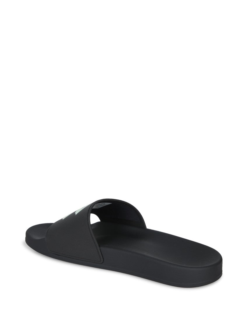 Balenciaga Black Sandals With Iconic Logo