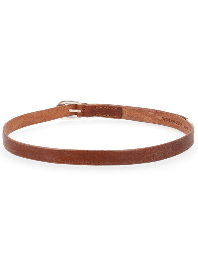 Our Legacy Textured Cow Leather Narrow Belt