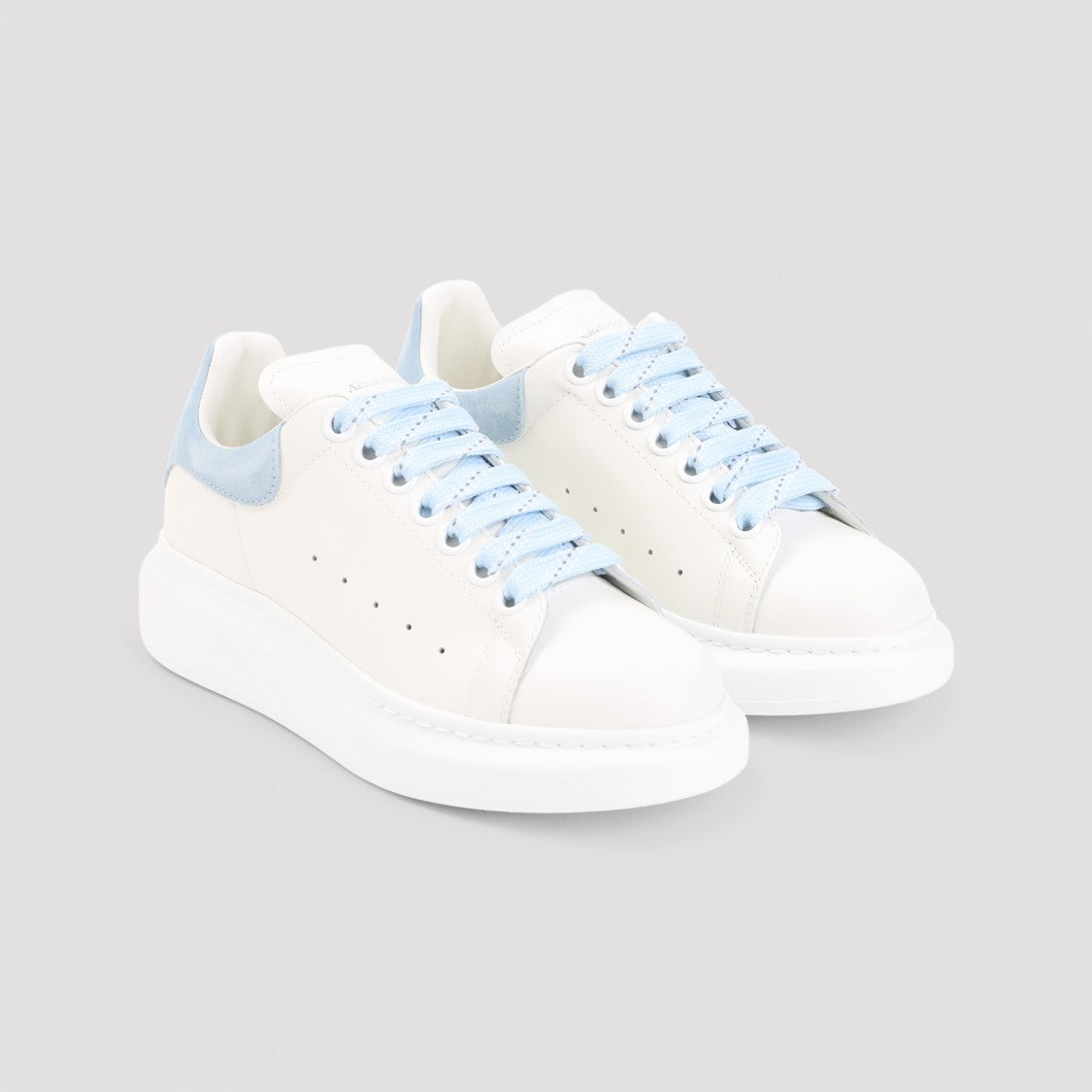 Alexander Mcqueen Calf Leather Sneakers With Elevated Sole