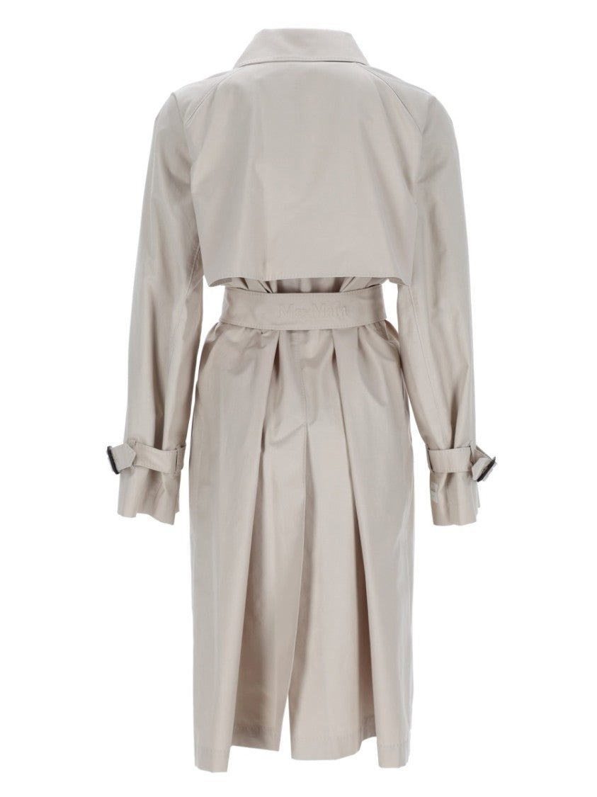 Max Mara Anti-Drip Belted Cotton-Blend Trench Coat