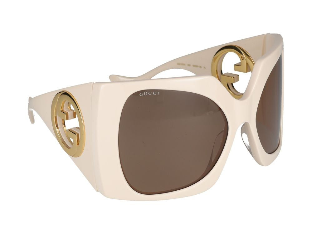 Gucci Sunglasses Gg1255s 002 Ivory White Brown 64/20/125