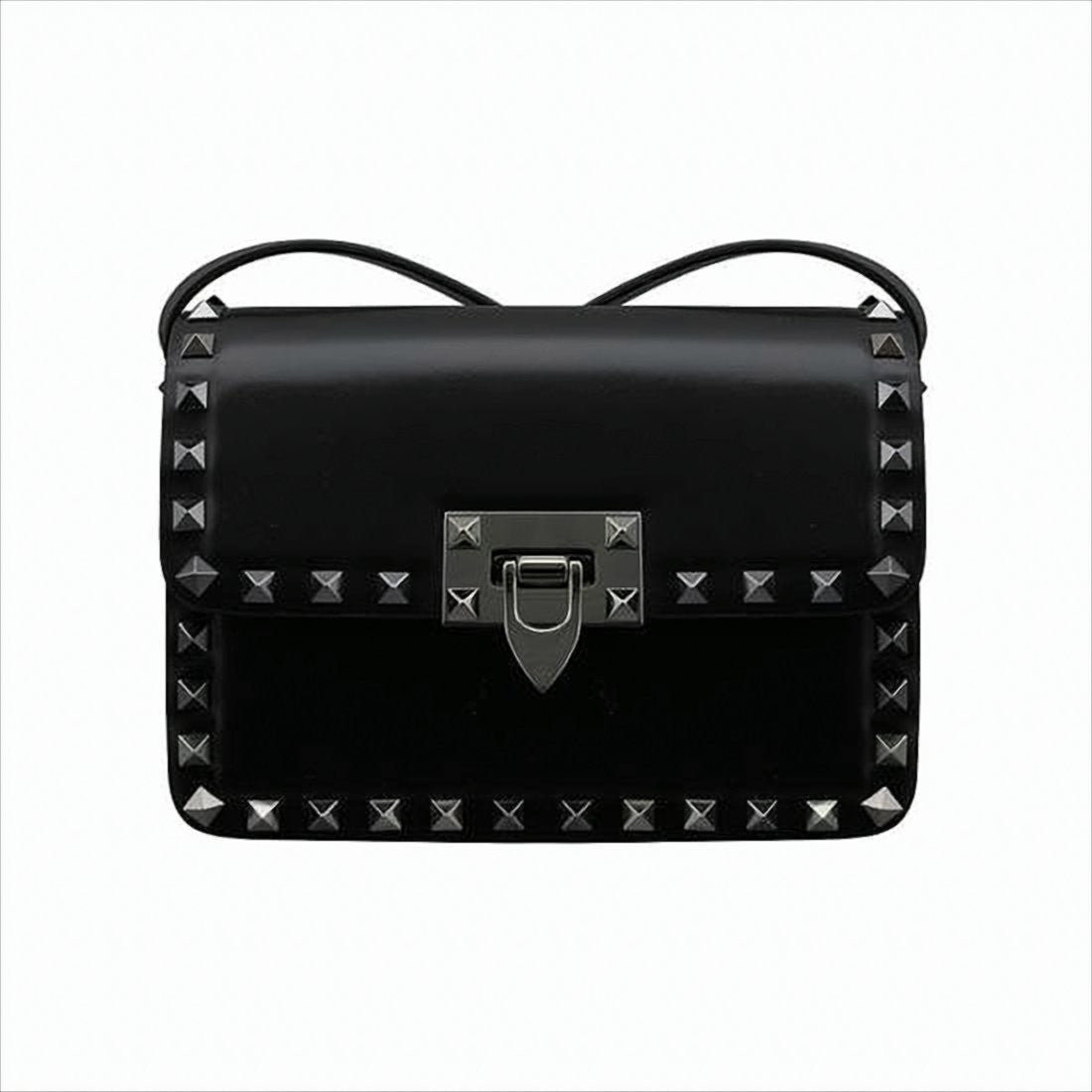 Valentino Garavani Rectangular Shoulder Bag With Pyramid Studs