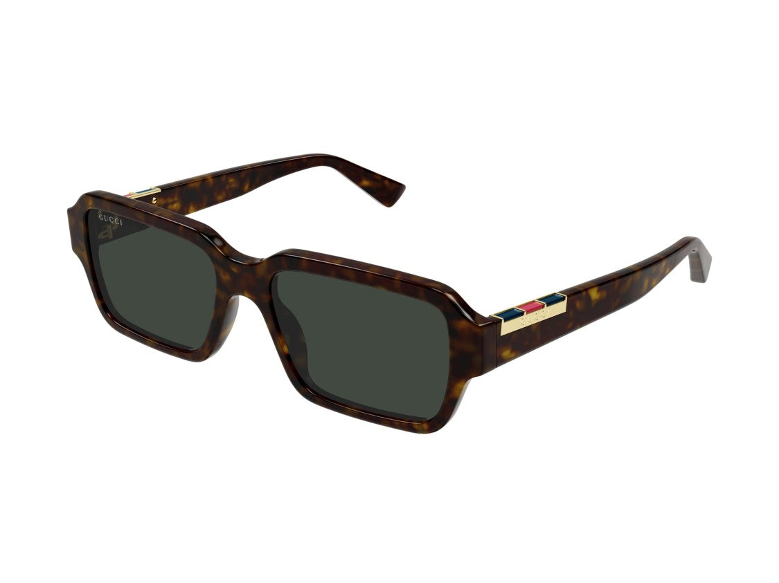 Gucci Gg1887s Enamel Tortoiseshell Oversized Square Sunglasses