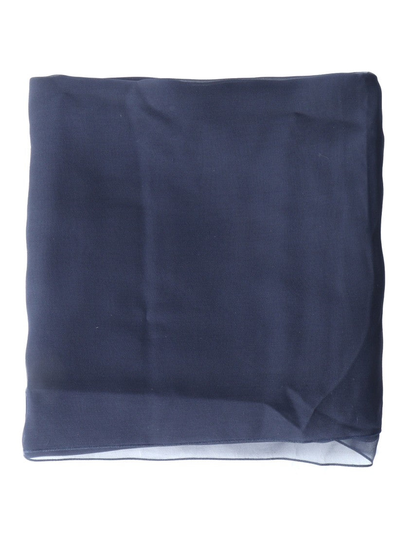 Alberta Ferretti Blue Silk Scarf