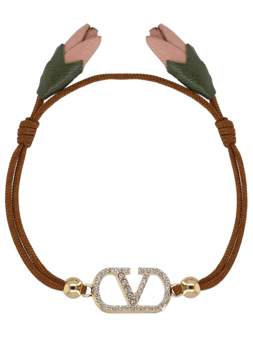 Valentino Garavani Vlogo Signature Gold-Tone Charm Bracelet
