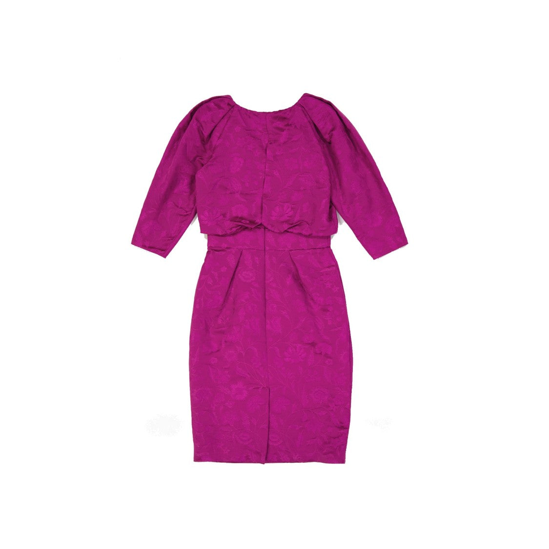 Alberta Ferretti Intricately Embroidered Knee Length Dress