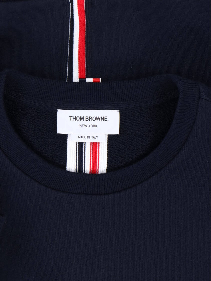 Thom Browne "Loopback Stripe" Sweater Blue