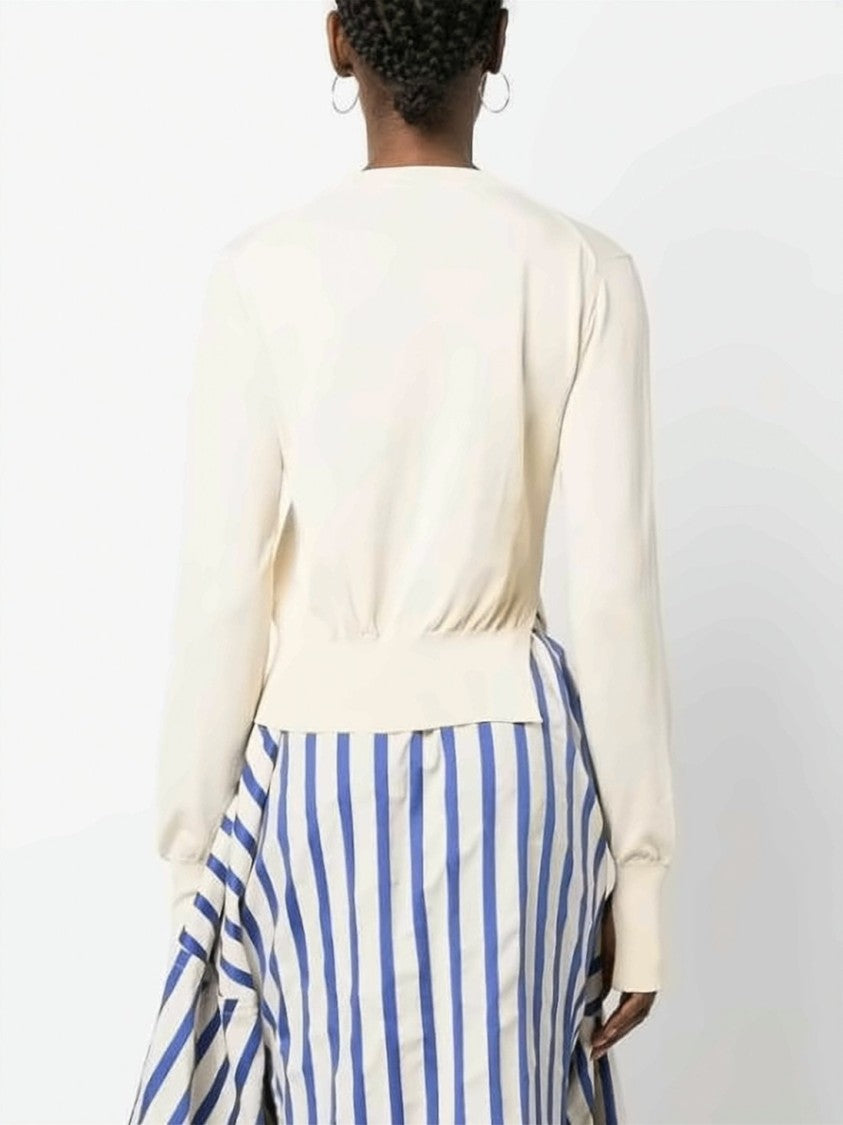 Vivienne Westwood Ribbed Texture Cropped Cardigan With Button-Down Front
