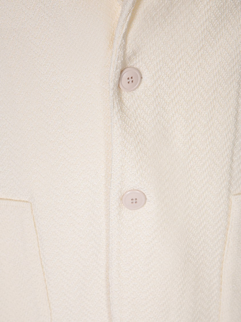 Lardini Single-Breasted Cardigan With Notched Lapels And Button Fastening