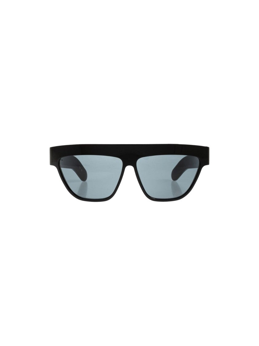 Valentino Black Rectangular Acetate Sunglasses