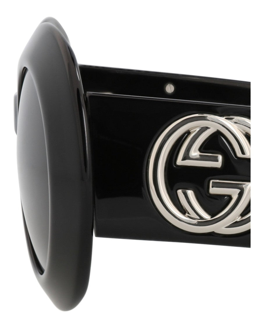 Gucci Round-Frame Recycled Acetate Sunglasses