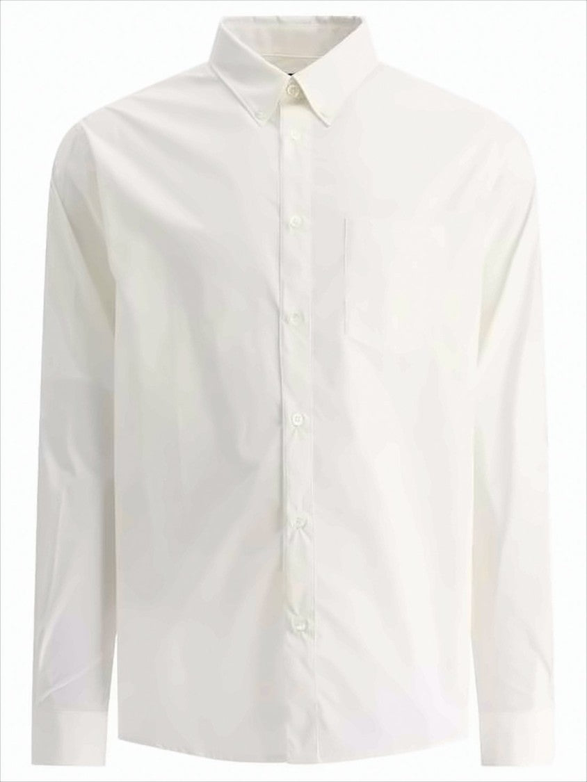 A.P.C. Long-Sleeve White Shirt With Classic Collar