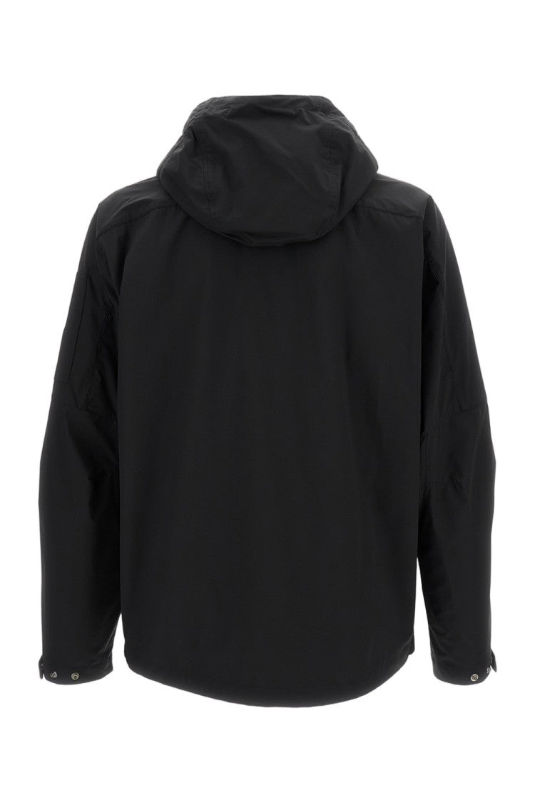 C.P. Company Minimalist Black Jacket With High Collar