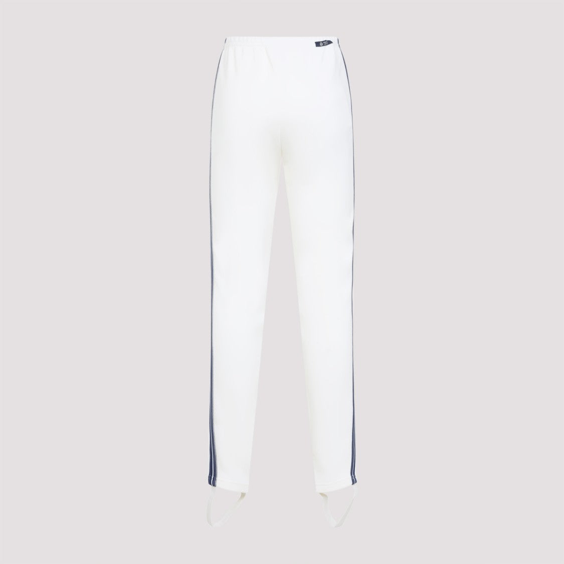 Prada Straight-Leg Trousers With Navy Side Stripes