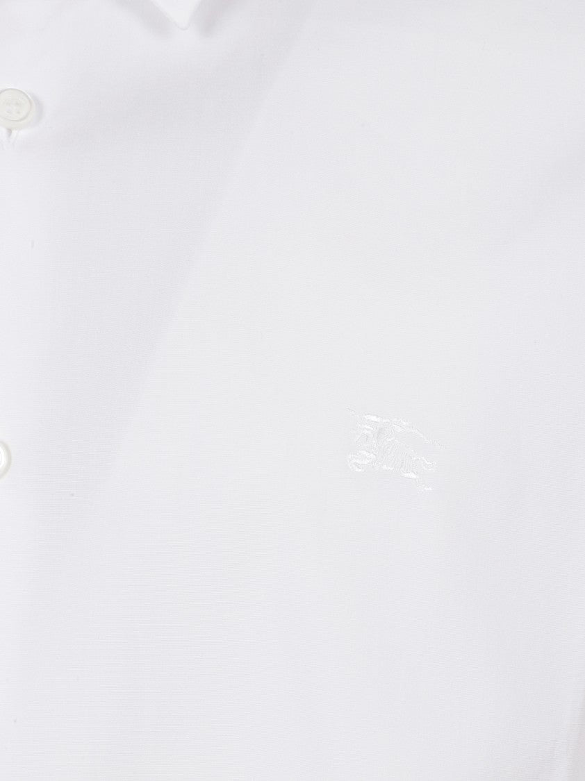 Burberry Tailored White Shirt With Button-Down Front