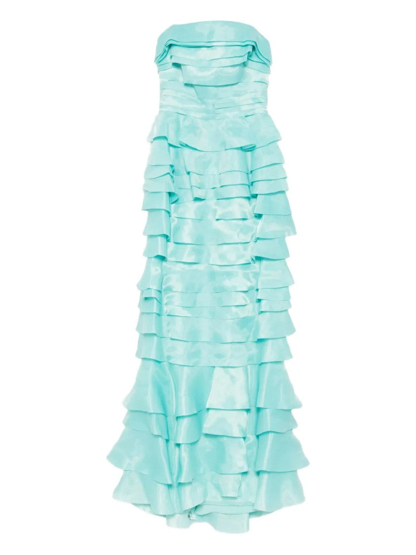 Saiid Kobeisy Layered Organza Long Dress