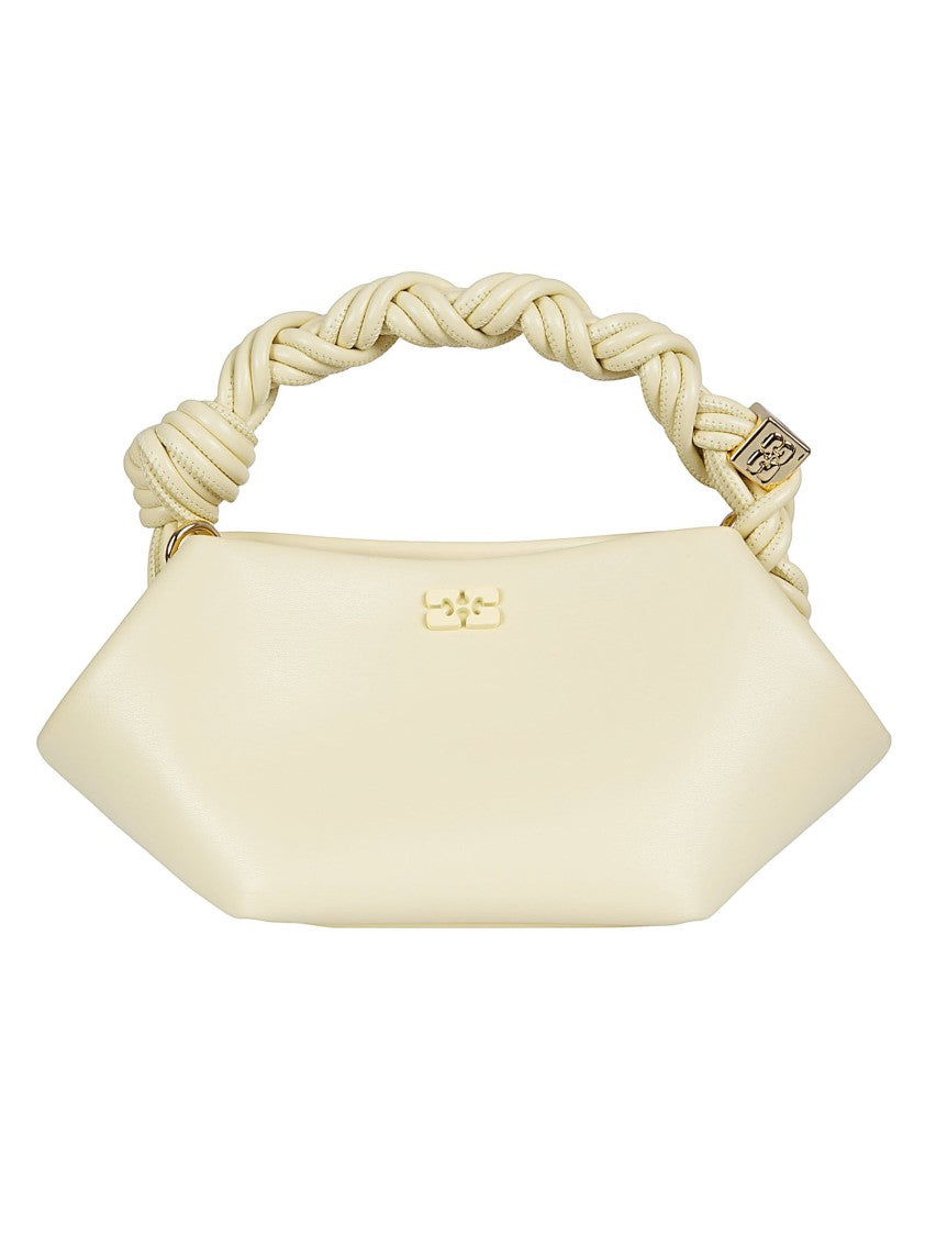 Ganni Mini Braided Handle Bou Bag In Vegan Leather