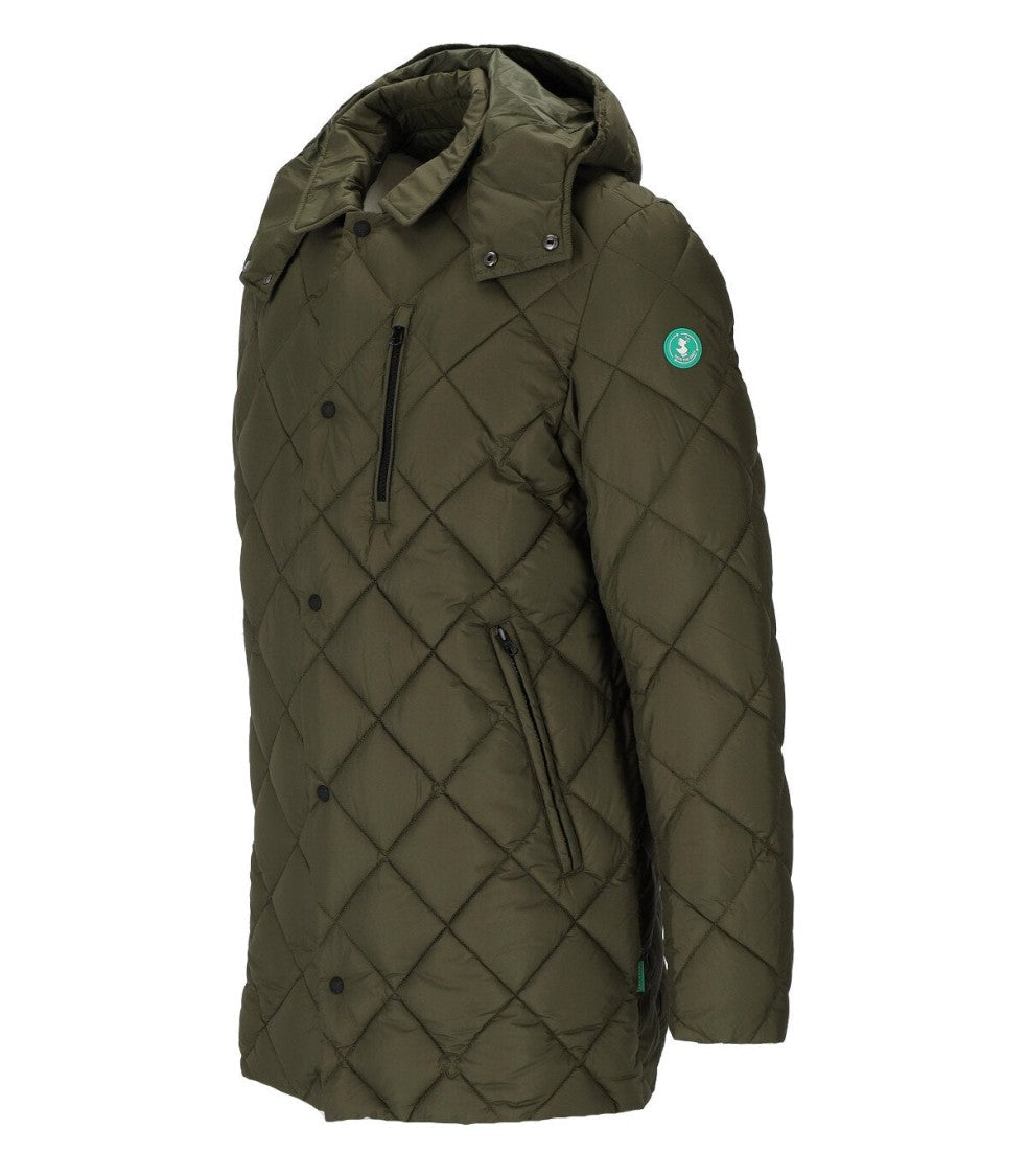Save The Duck Uwe Green Hooded Padded Jacket