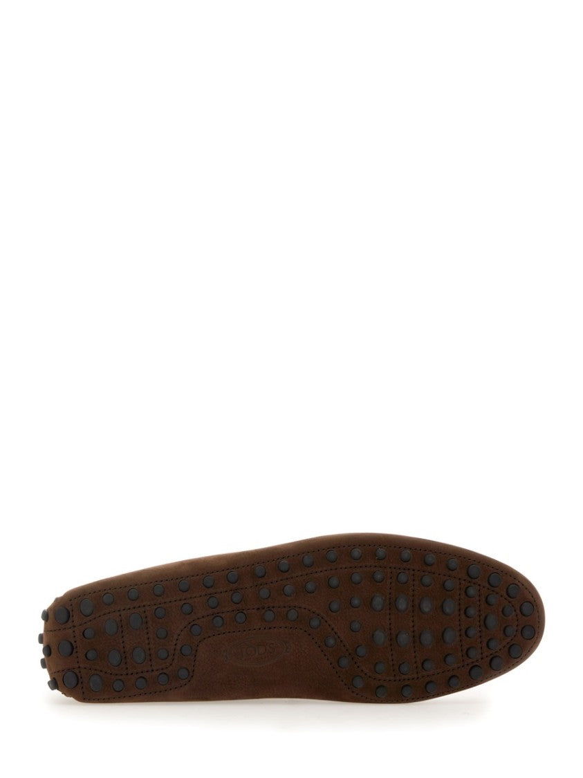 Tod's Rubberized Moccasin Leather Shoes