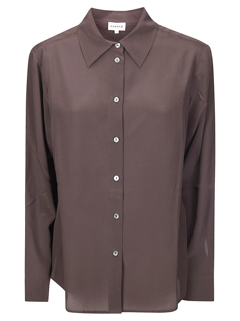P.A.R.O.S.H. Silk Shirt With Timeless Silhouette