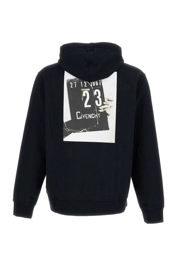 Givenchy Distinctive Black Hoodie With Iconic Print