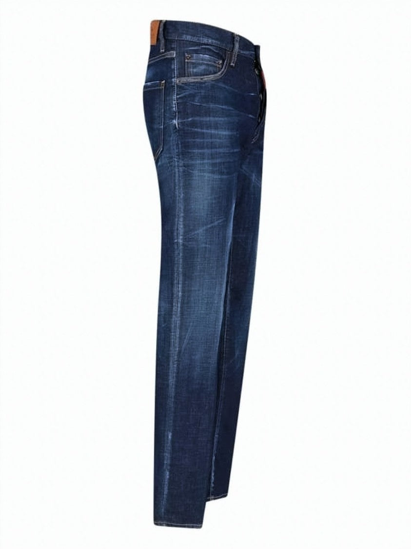 Dsquared2 Classic Five-Pocket Denim Pants With Subtle Whiskering