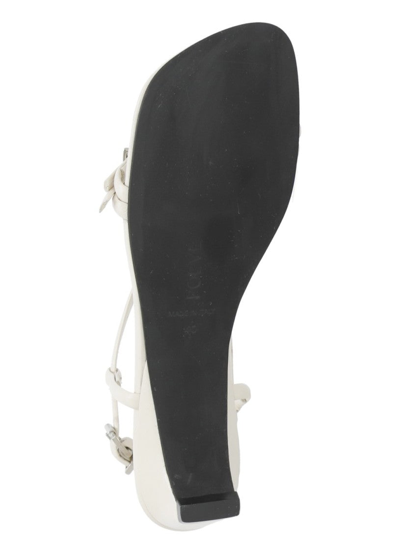 Poeve Ankle Strap Leather Sandals