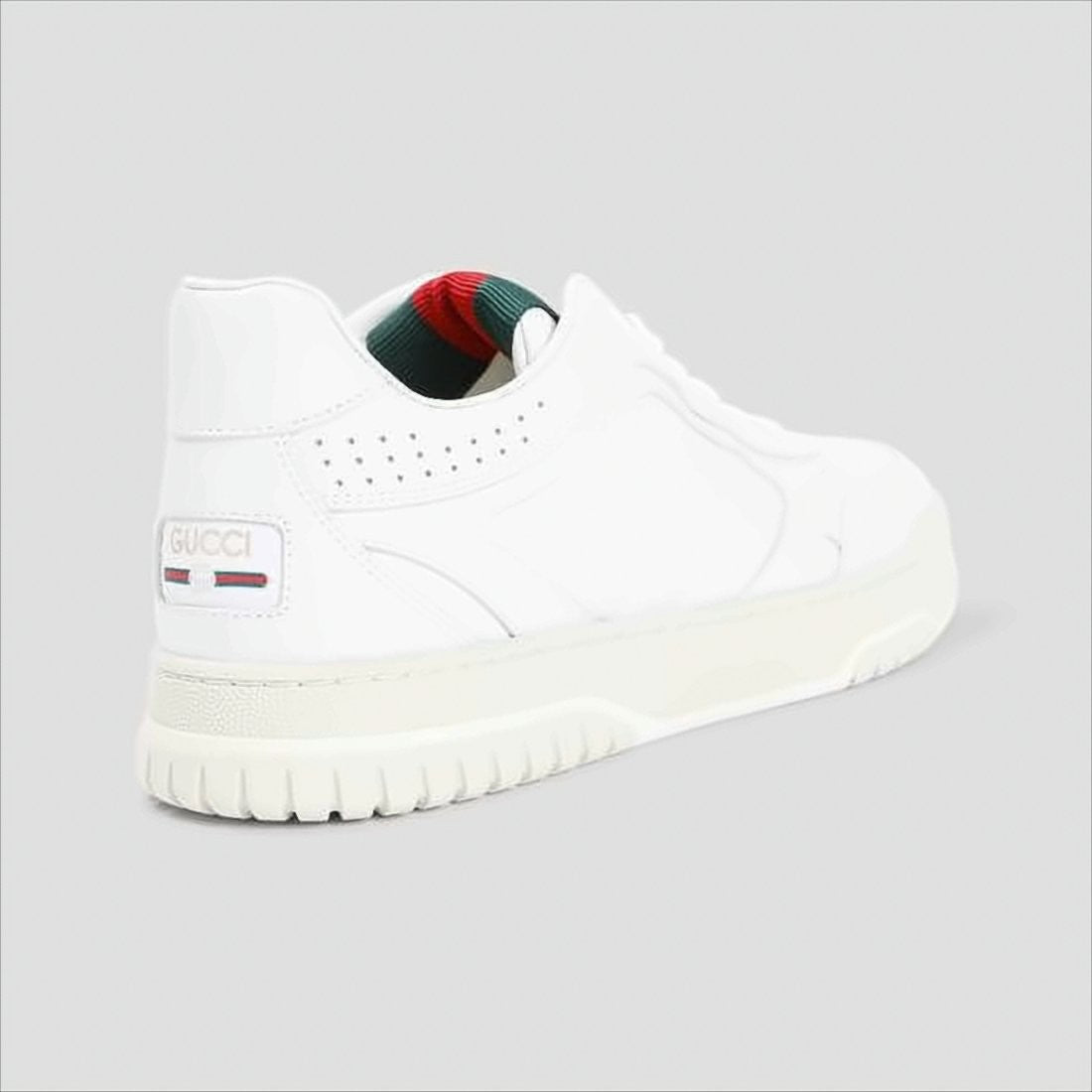 Gucci Leather Sneakers With Distinctive Striped Detail