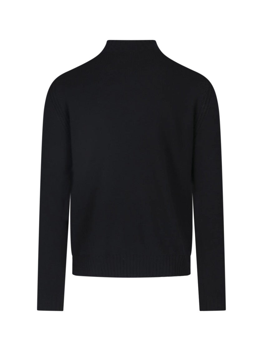 Vivienne Westwood Fitted Crewneck Sweater With Intarsia Logo Detail