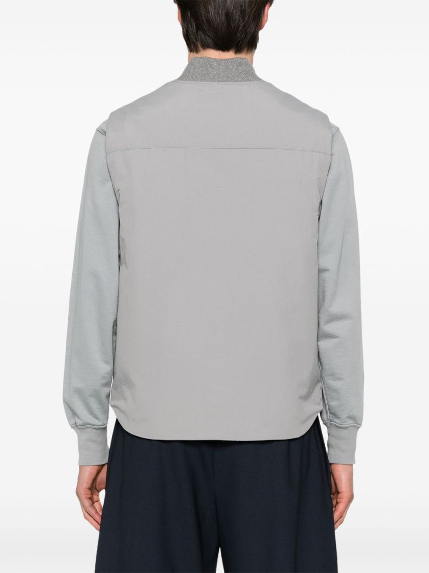 Dolce & Gabbana Minimalist Taupe Gilet With Functional Pockets