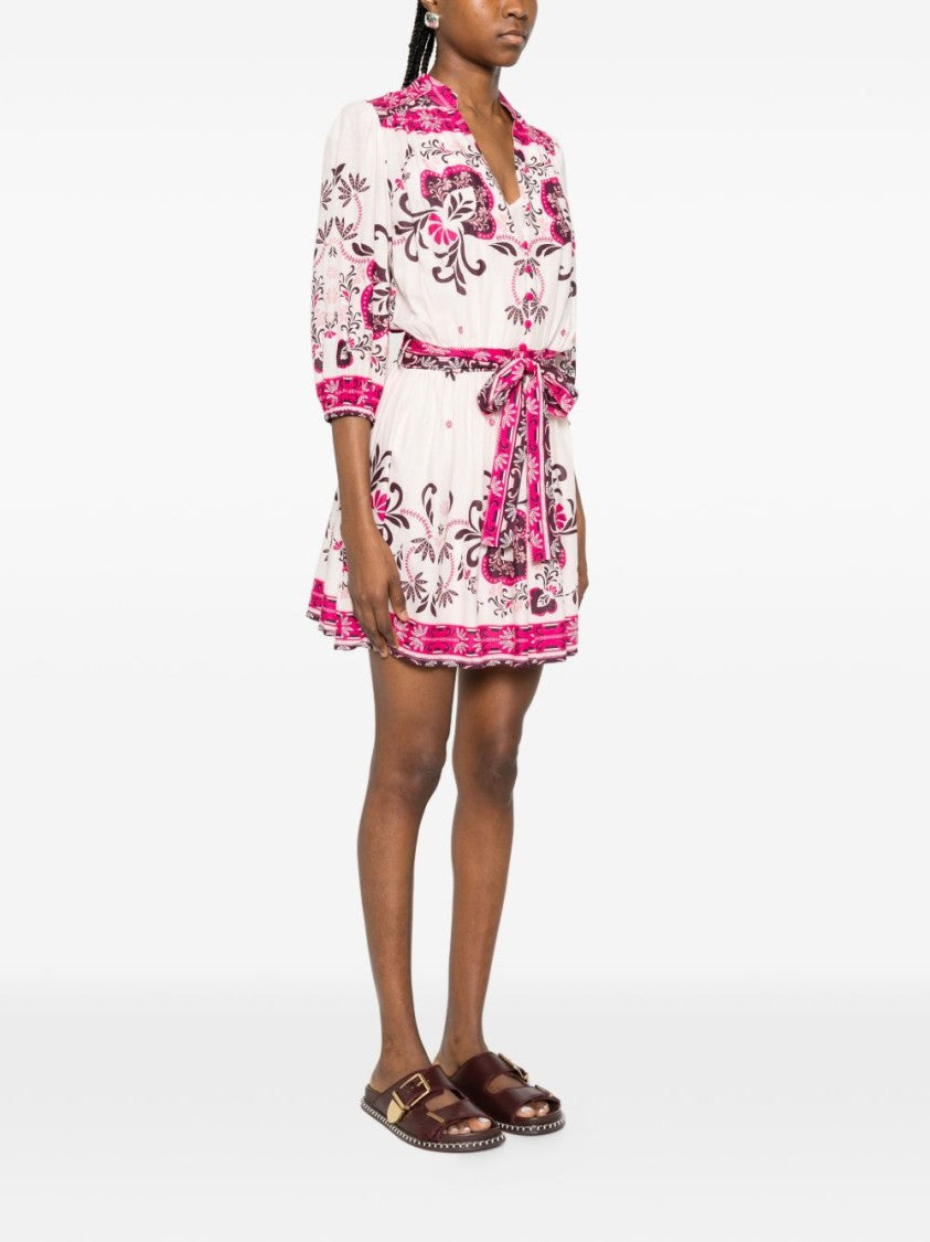 Twinset U&B Pink Floral Print Day Dress