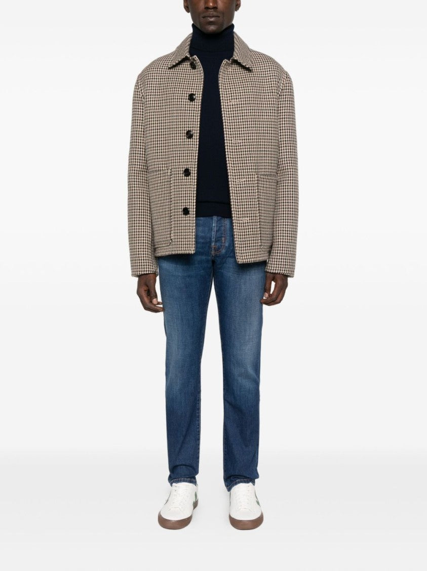 Gran Sasso Navy Blue Turtleneck Sweater