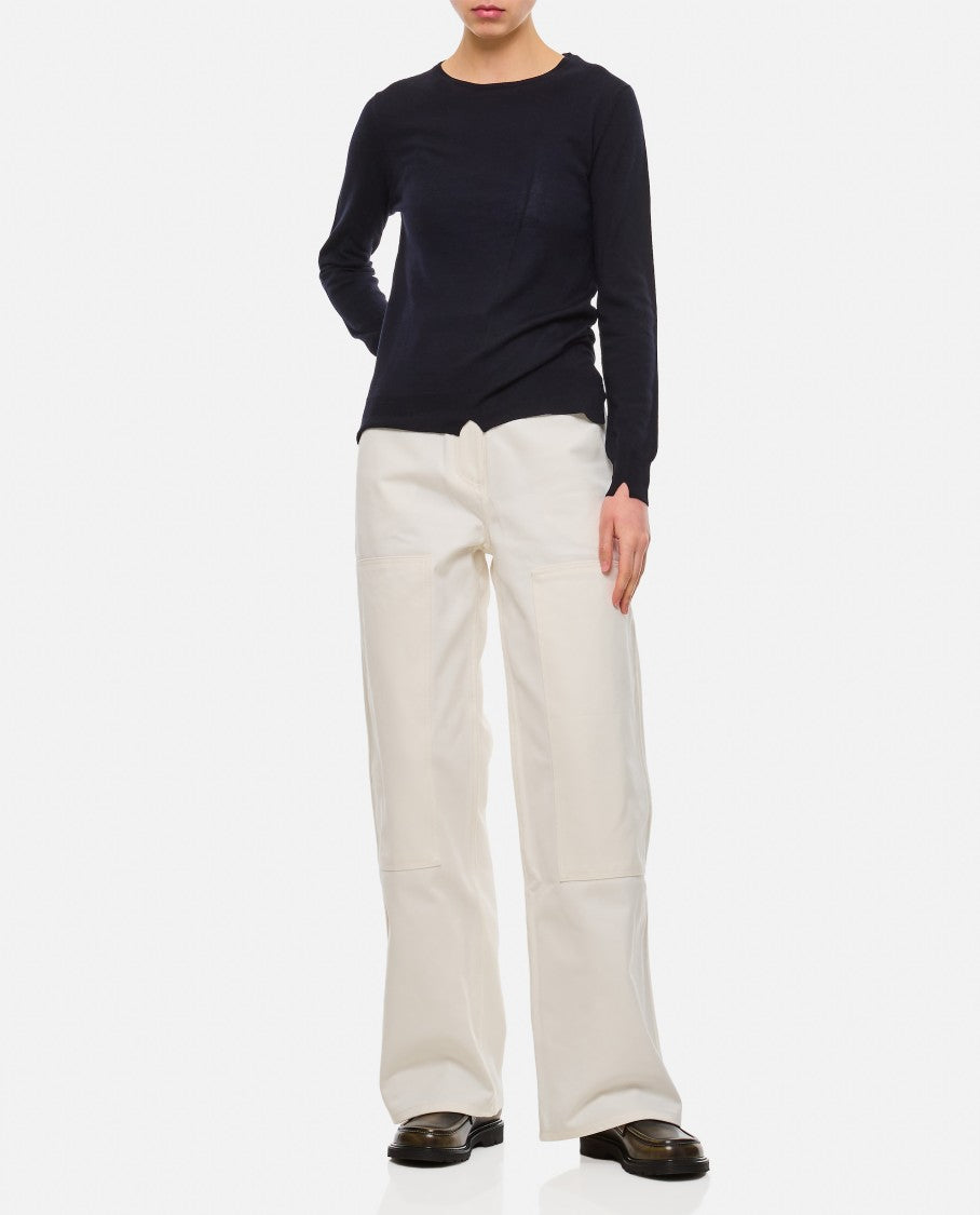 Cecilie Bahnsen Wide-Leg Virgin Denim Trousers