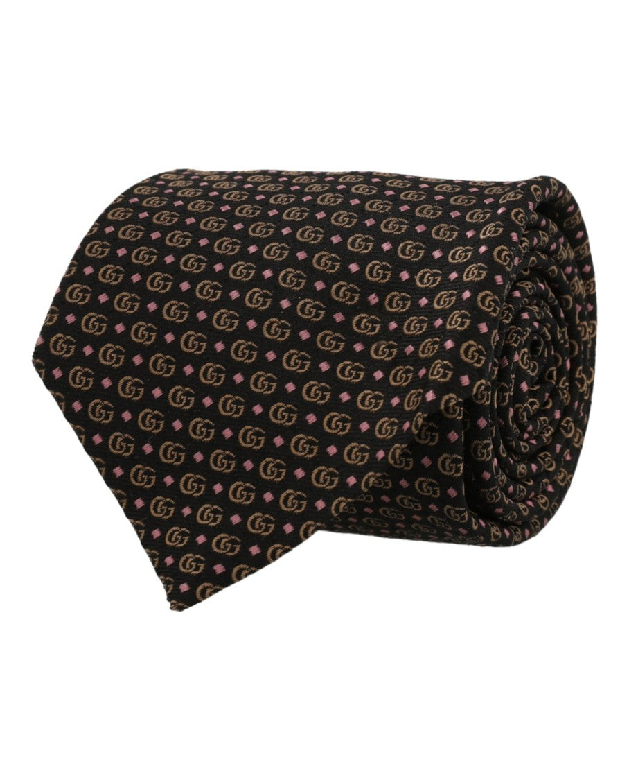Gucci Double G Silk Jacquard Tie
