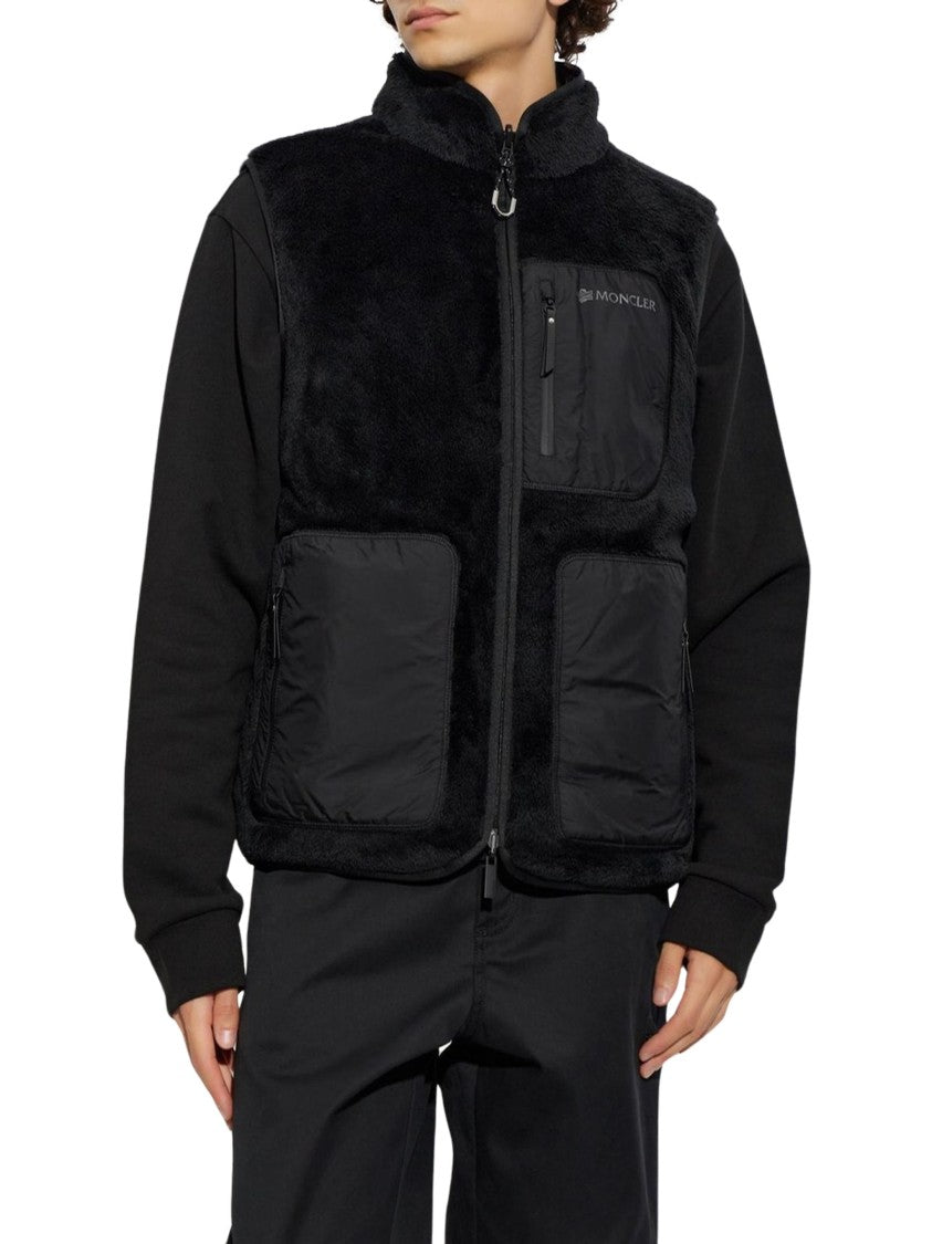 Moncler Reversible Padded Fleece Polyamide Down Vest