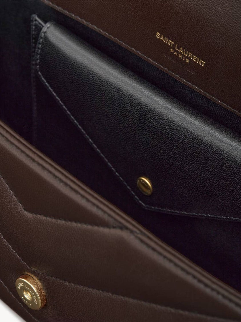 Saint Laurent Loulou S Quilted Chevron Leather Shoulder Bag