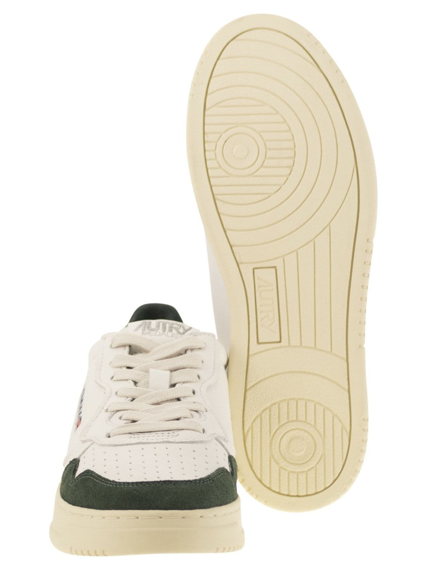 Autry Medalist Low - Leather And Suede Sneakers