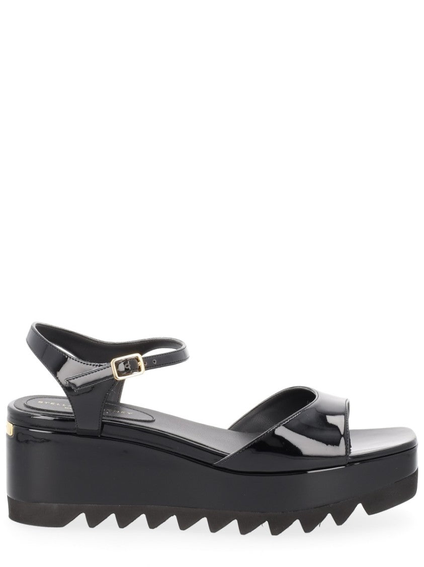 Stella Mccartney Elyse Glossy Platform Wedge Sandals